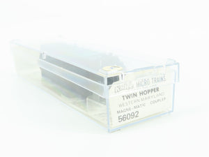 N Scale Kadee Micro-Trains MTL 56092 WM Western Maryland 2-Bay Hopper #10259