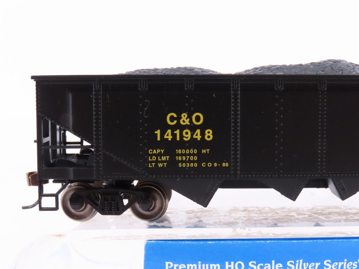 HO Scale Bachmann 17618 C&amp;O CSX Railroad 4-Bay Hopper #14198 w/ Coal Load