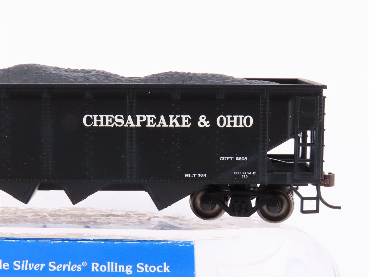 HO Scale Bachmann 17622 C&amp;O Chesapeake &amp; Ohio 4-Bay Hopper Car #71513 wCoal Load