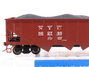 HO Scale Bachmann 17620 NYC New York Central 4-Bay Hopper Car #862746 wCoal Load