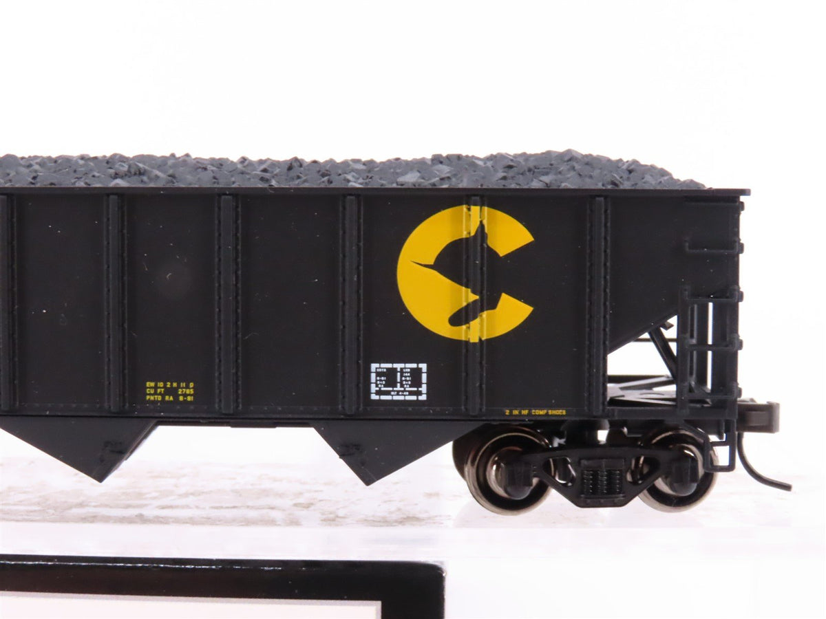 HO Scale Atlas Trainman 1191 C&amp;O Chessie System 70-Ton 3-Bay Hopper Car #143733