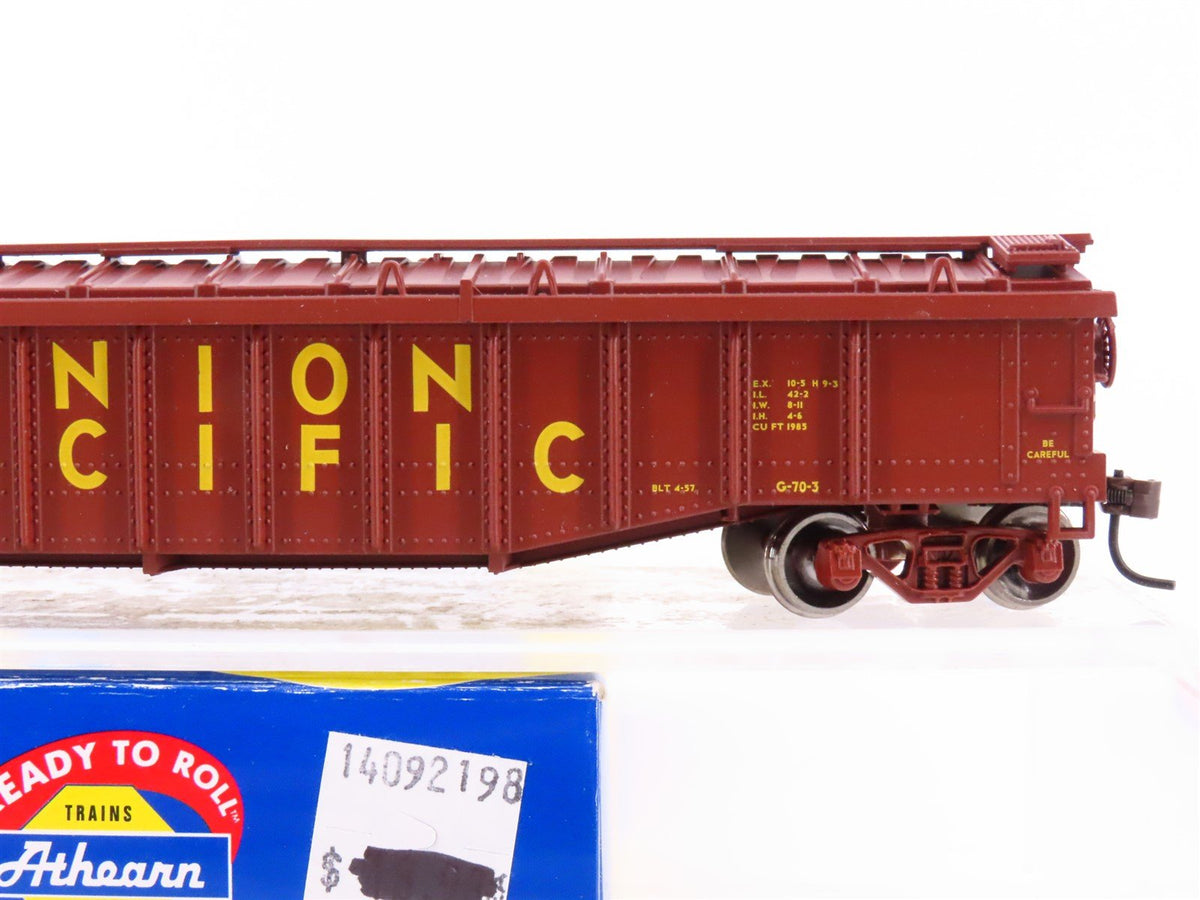 HO Scale Athearn RTR 92198 UP Union Pacific 50&#39; Covered Gondola Car #229606