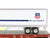 HO Scale Athearn RTR 92071 UP Union Pacific 50' Flatcar #53471 w/ Trailer