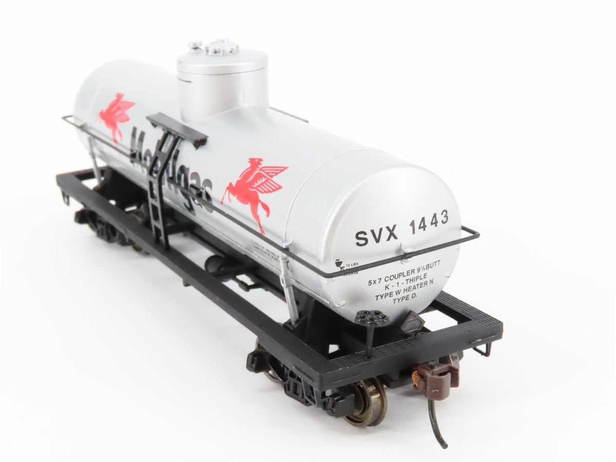 HO Scale Model Power 2191 SVX Mobilgas Metal Single Dome Tankcar #1443