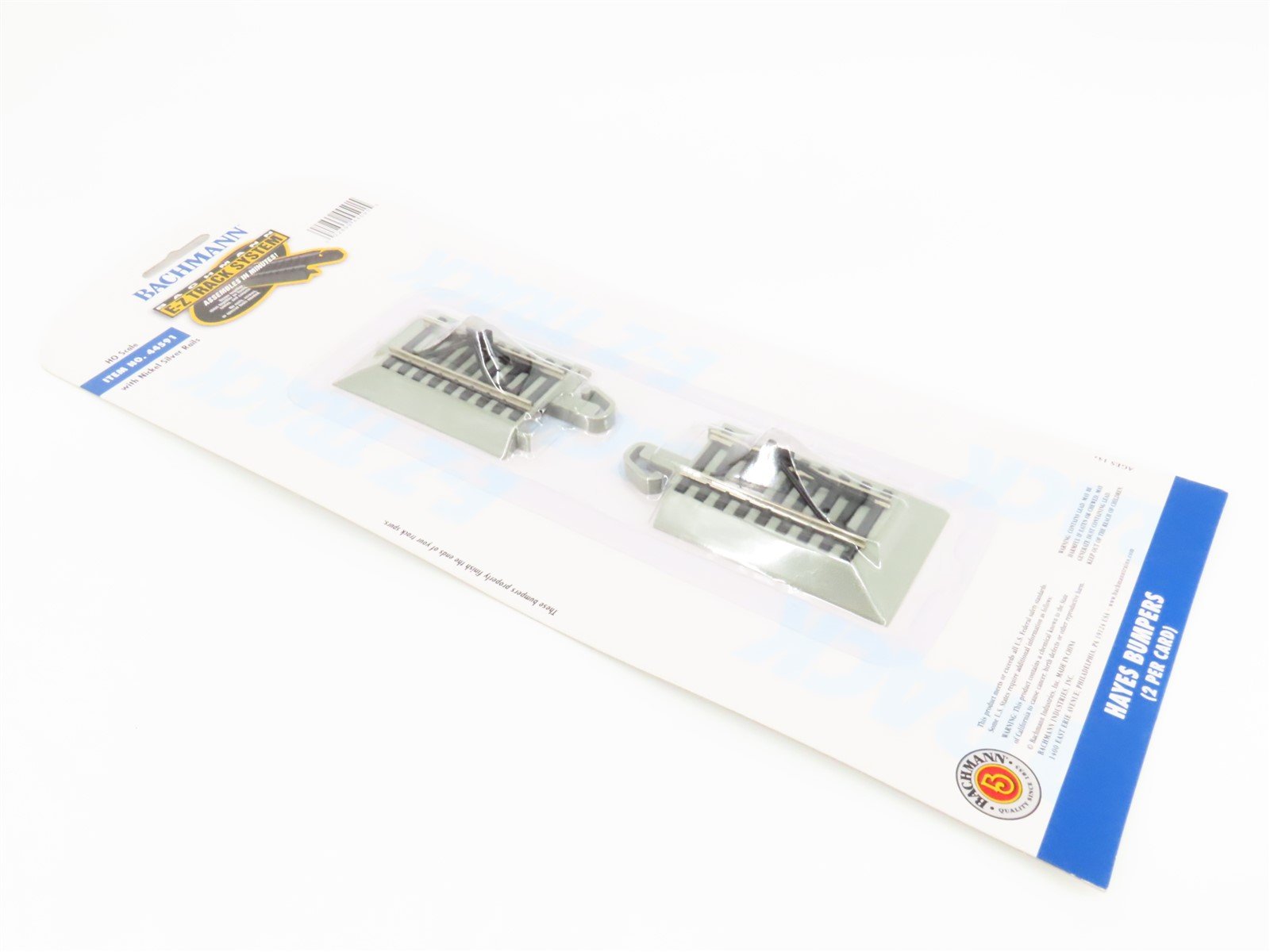 HO Scale Bachmann E-Z Track 44591 Hayes Bumpers 2-Pack - Sealed