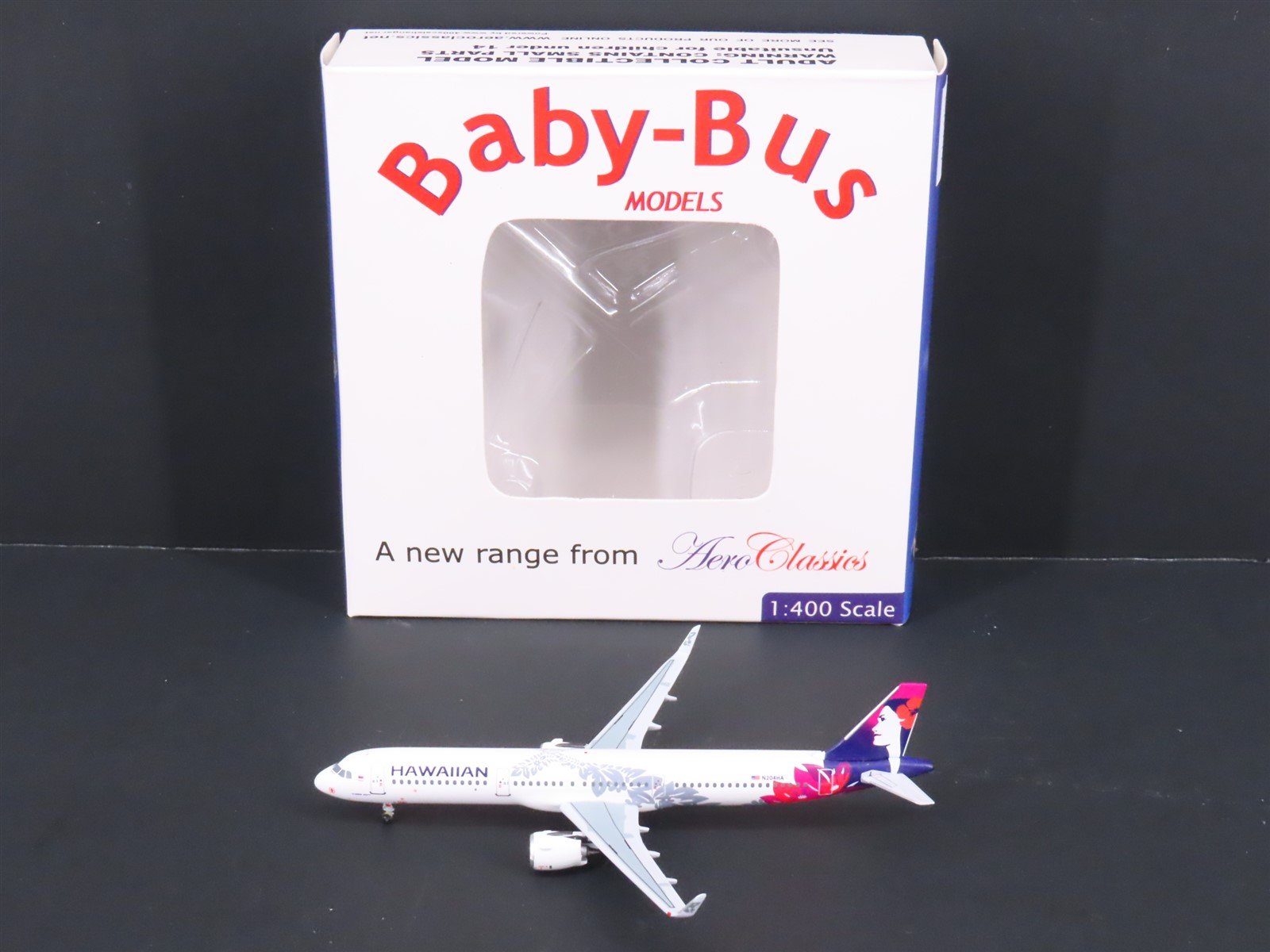 1:400 Aero Classics Baby-Bus AC19266 Die-Cast Hawaiian Air Airbus A321 Airliner