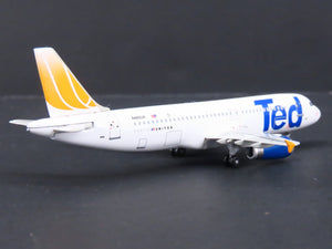 1:400 Scale Dragon Wings 55639 Die-Cast 55639 Ted (United) Airbus A320 Airliner