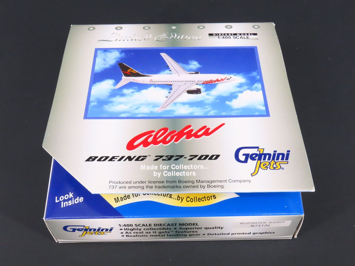 1:400 Scale GeminiJets Limited Edition GJAAH285 Aloha Boeing 737-700 Airliner