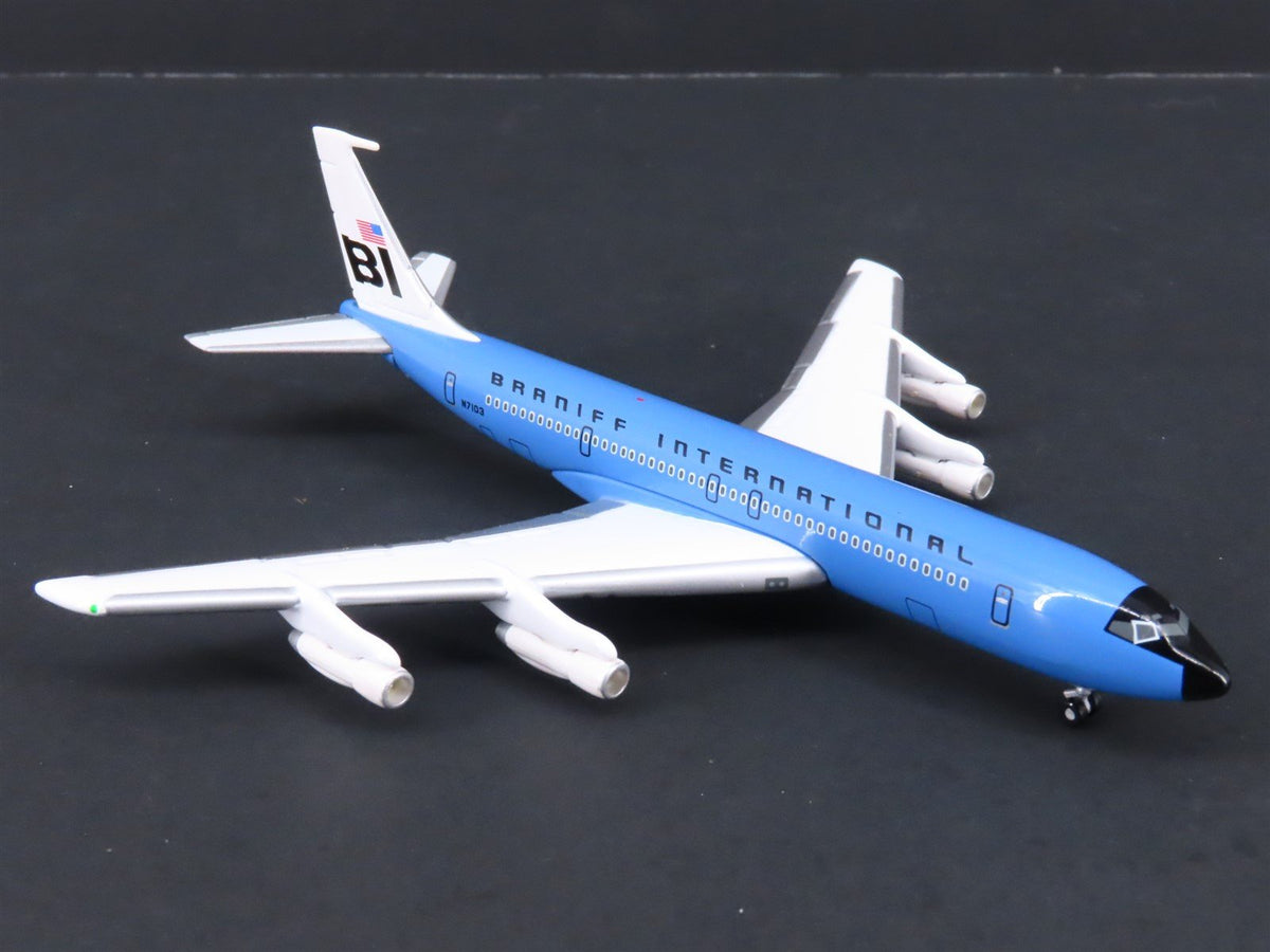 1:400 GeminiJets Limited Edition GJBNF214 Brannif Int&#39;l Boeing 707-327 Airliner
