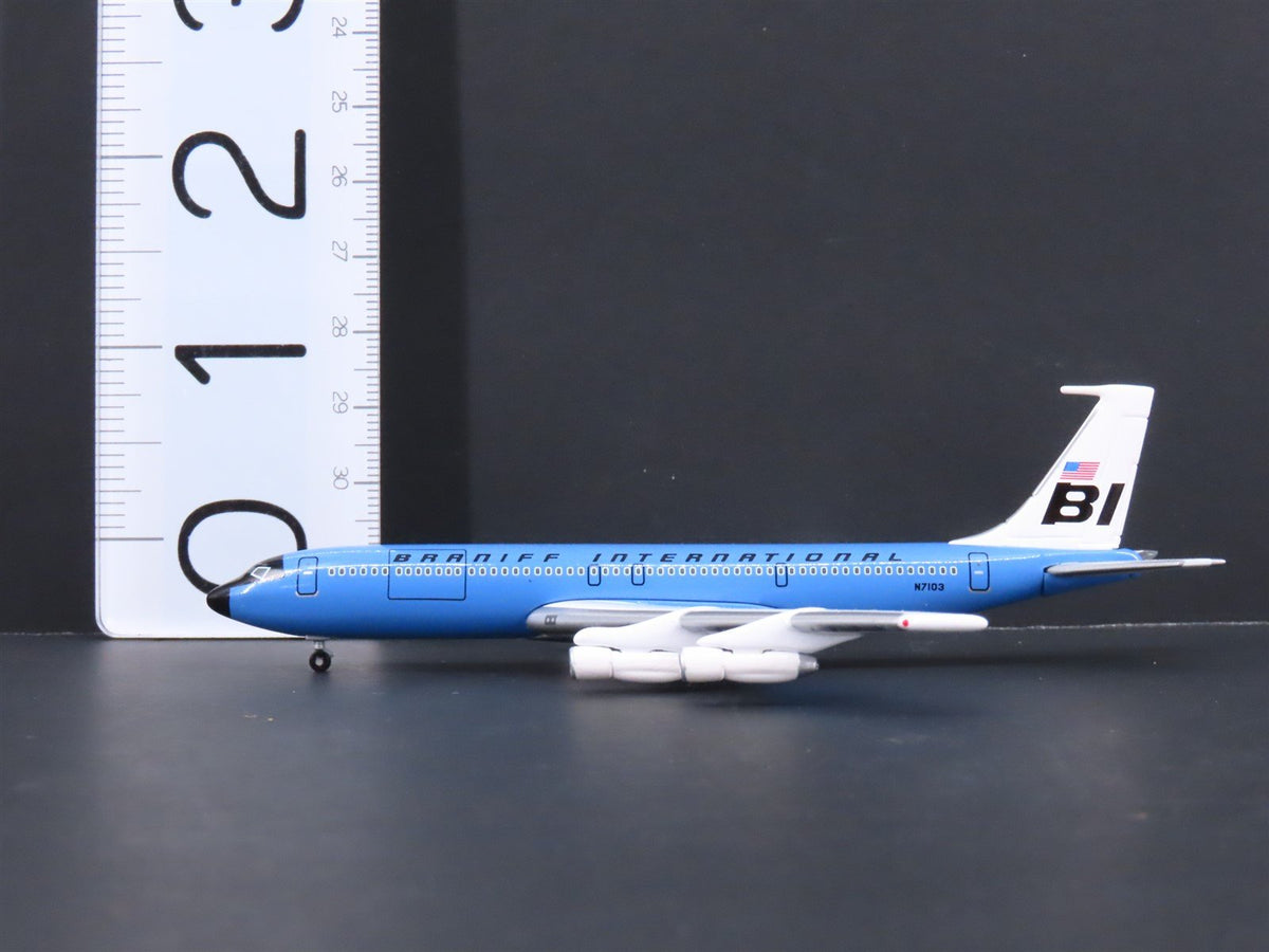 1:400 GeminiJets Limited Edition GJBNF214 Brannif Int&#39;l Boeing 707-327 Airliner
