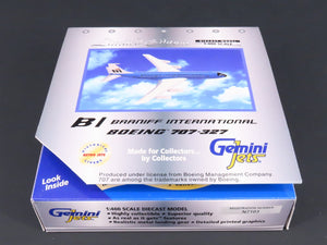 1:400 GeminiJets Limited Edition GJBNF214 Brannif Int'l Boeing 707-327 Airliner