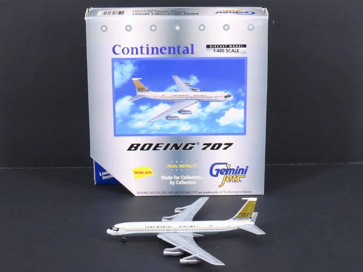 1:400 GeminiJets GJCOA054 Die-Cast Continental &quot;Golden Jet&quot; 707-321C Airliner