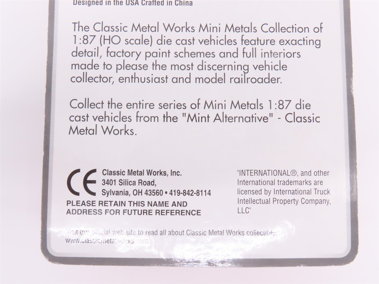 HO 1/87 Scale CMW Mini Metals #30118 Metro Delivery Truck