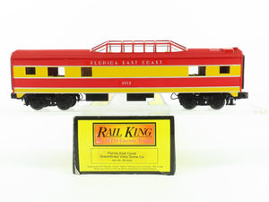 O27 Gauge 3-Rail MTH RailKing RK-6042 FEC Vista Dome Passenger Car #3012