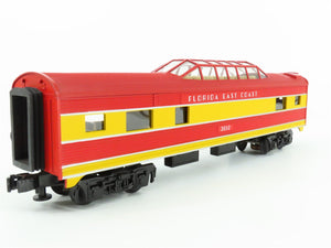 O27 Gauge 3-Rail MTH RailKing RK-6042 FEC Vista Dome Passenger Car #3012