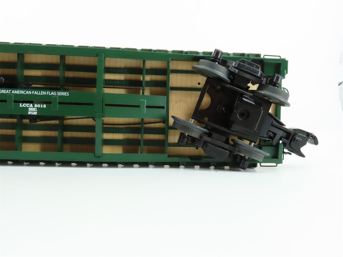 O Gauge 3-Rail Lionel 6-58251 MEC &quot;Pine Tree&quot; Piggyback Flat Car w/ LCCA Trailer