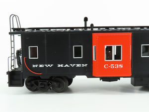 O27 Gauge 3-Rail MTH RailKing 30-77209 NH New Haven Bay Window Caboose #C-538