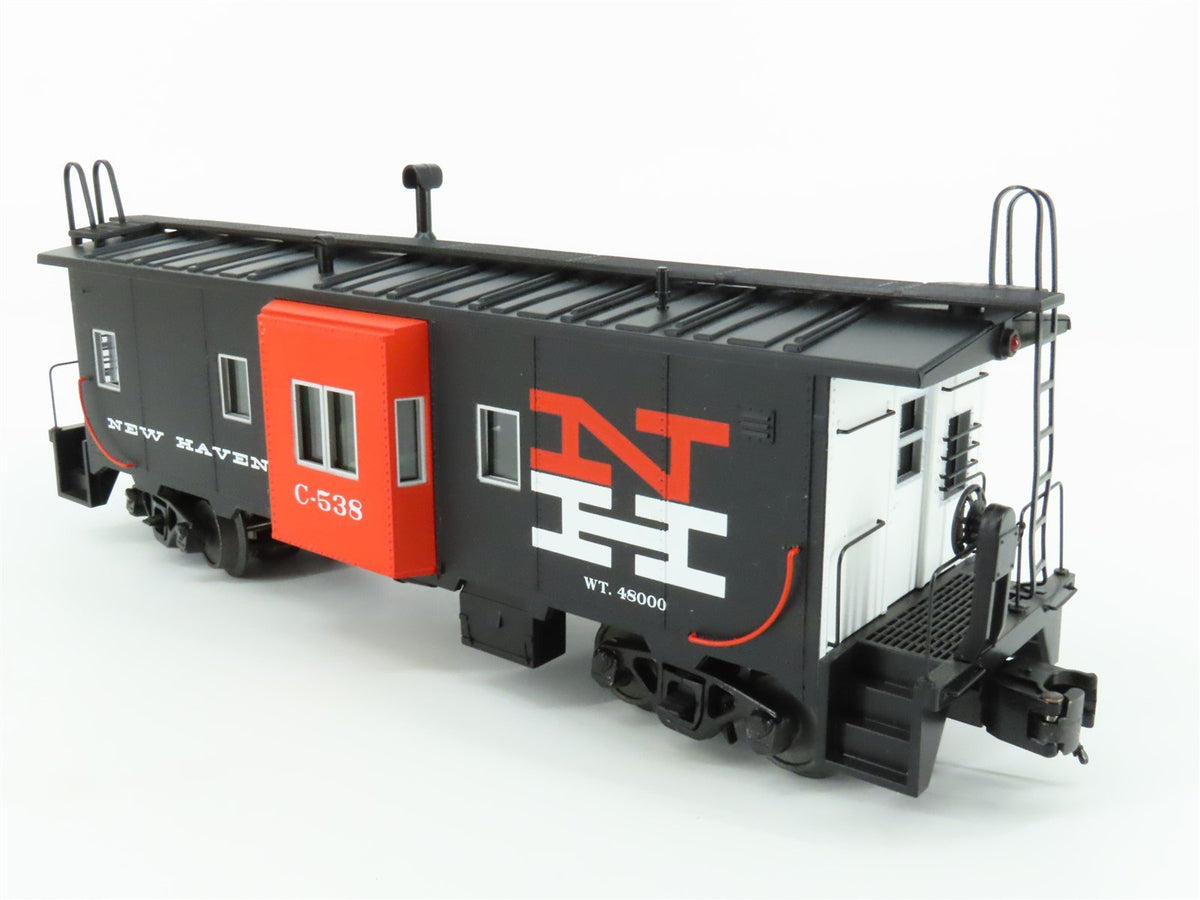 O27 Gauge 3-Rail MTH RailKing 30-77209 NH New Haven Bay Window Caboose #C-538