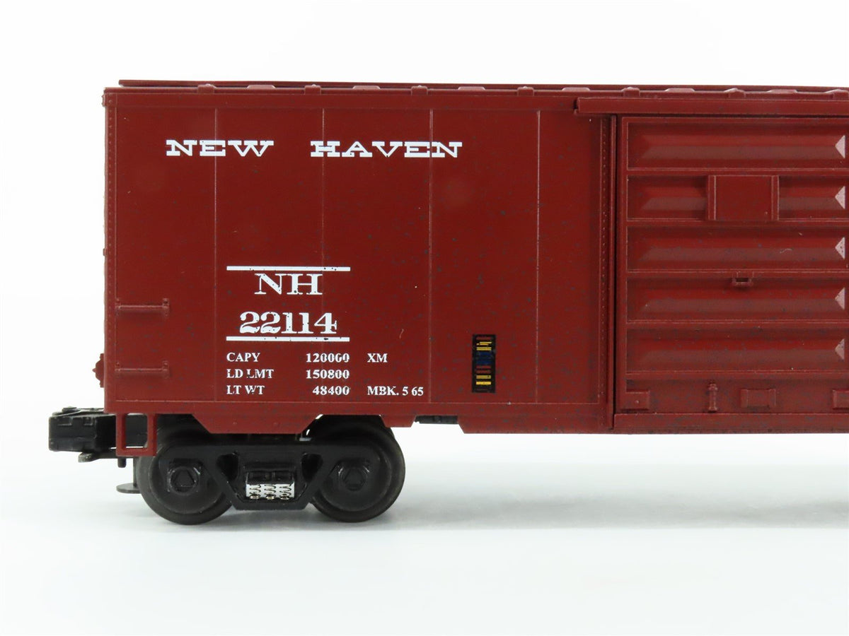 O Gauge 3-Rail MTH 20-93015 NH New Haven 40&#39; Single Door Box Car #22114