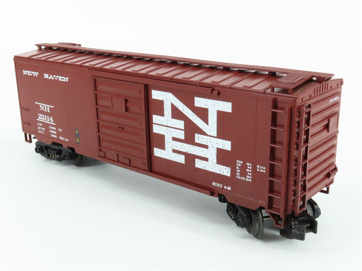 O Gauge 3-Rail MTH 20-93015 NH New Haven 40&#39; Single Door Box Car #22114