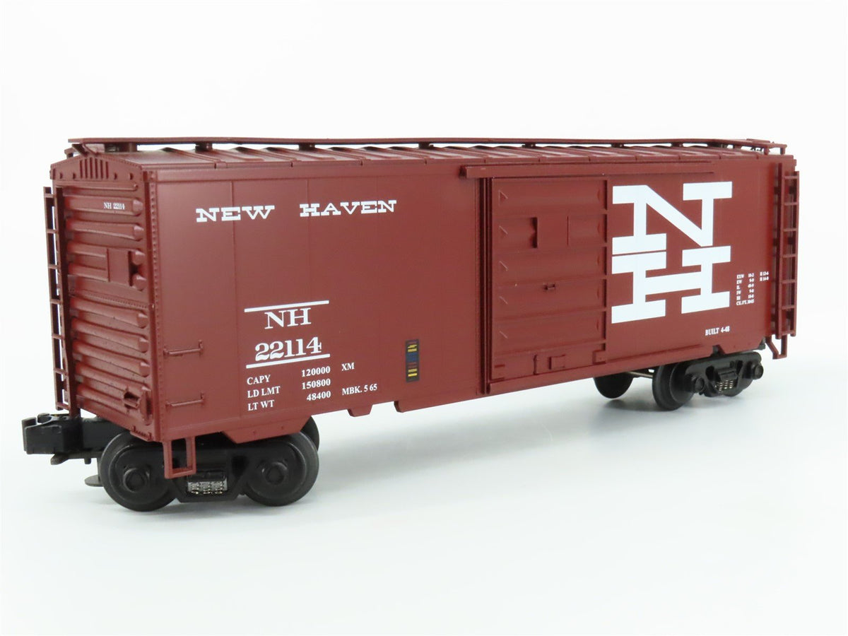 O Gauge 3-Rail MTH 20-93015 NH New Haven 40&#39; Single Door Box Car #22114