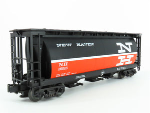 O Gauge 3-Rail MTH 20-90027B NH New Haven 3-Bay Cylindrical Hopper #16018