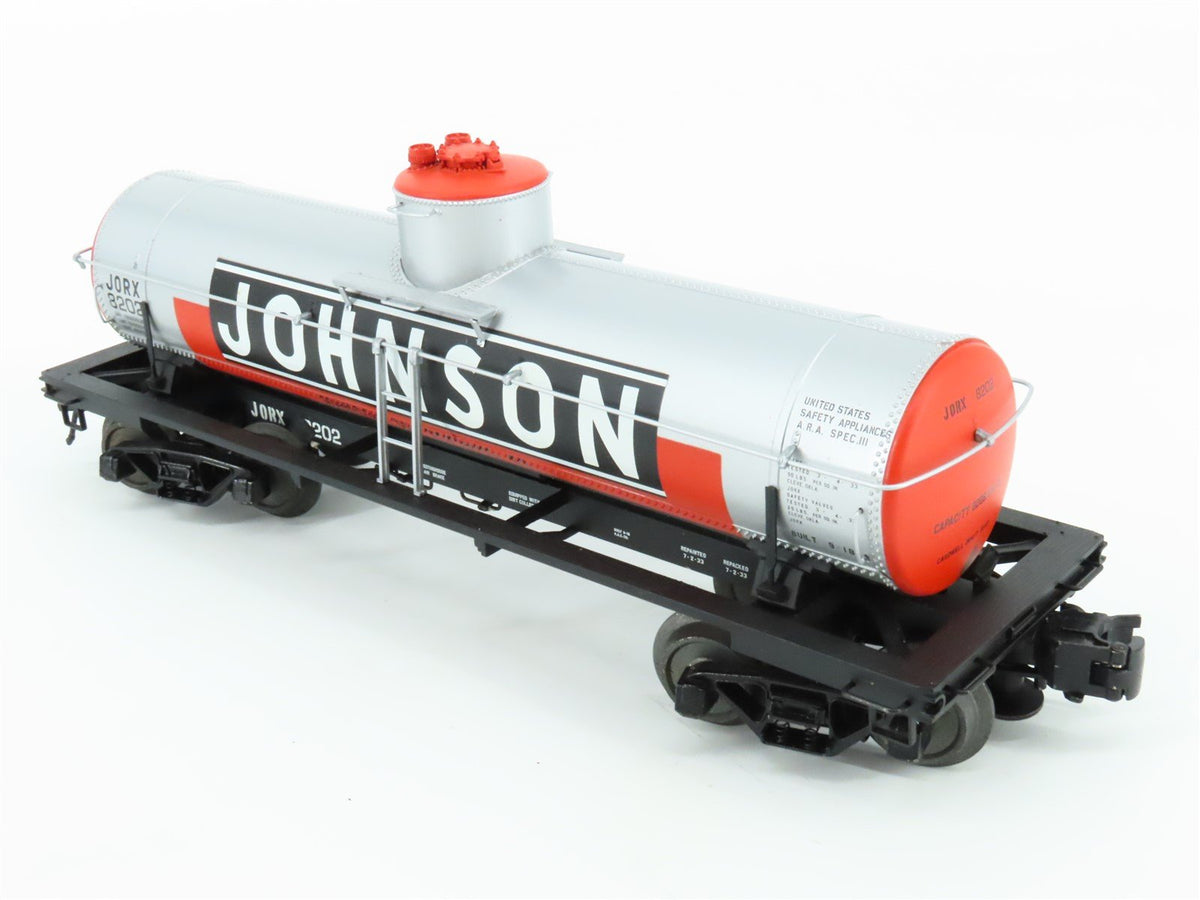 O Gauge 3-Rail Atlas Master 8682-2 JORX Johnson Single Dome Tank Car #8202