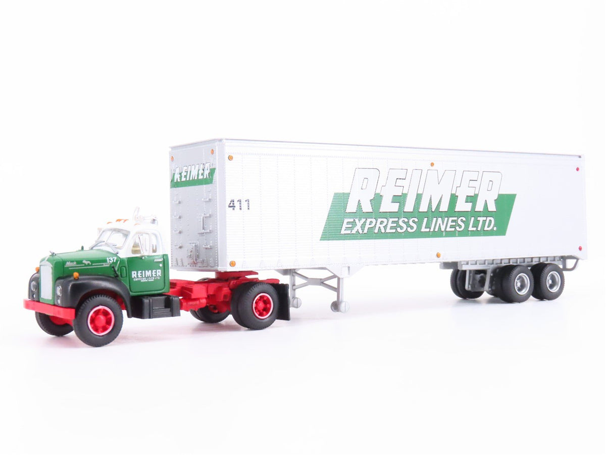 HO 1/87 Scale Athearn #93194 Reimer Mack B Tractor w/ 40&#39; Trailer