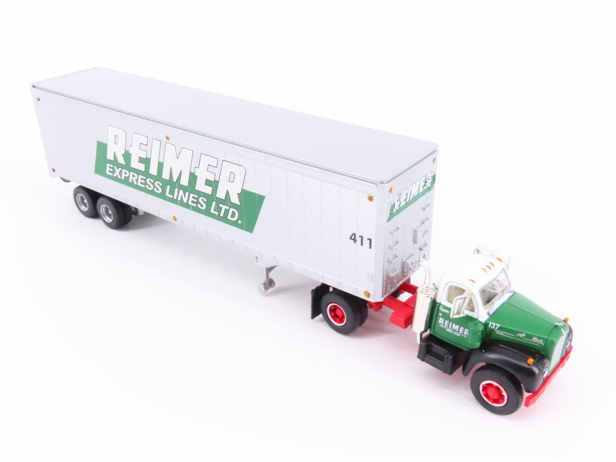 HO 1/87 Scale Athearn #93194 Reimer Mack B Tractor w/ 40&#39; Trailer