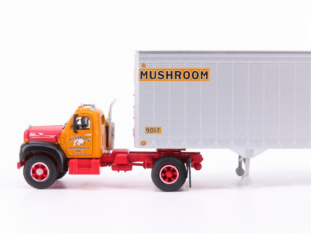 HO 1/87 Scale Athearn #93193 Mushroom Mack B Tractor w/ 40&#39; Trailer