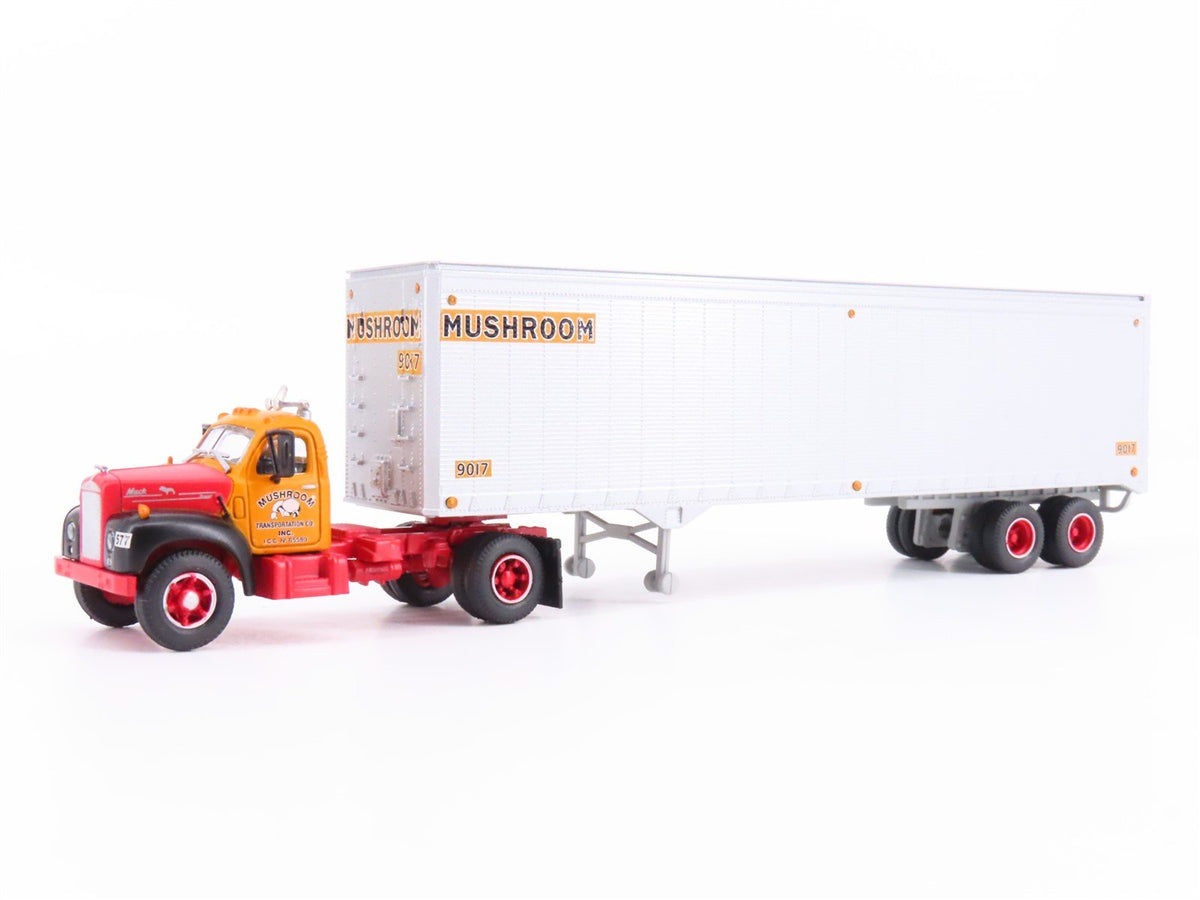 HO 1/87 Scale Athearn #93193 Mushroom Mack B Tractor w/ 40&#39; Trailer