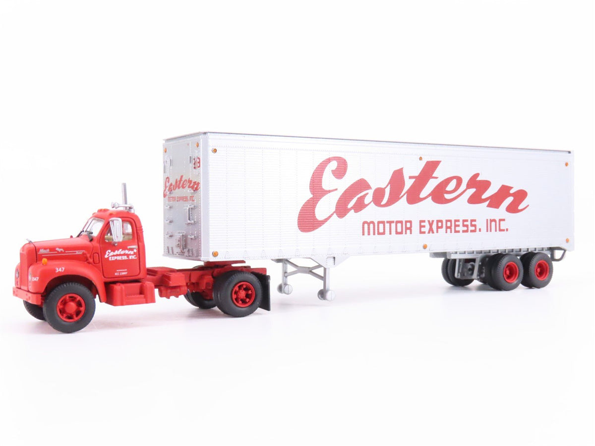 HO 1/87 Scale Athearn #93183 Eastern Motor Express Mack B Tractor w/ 40&#39; Trailer