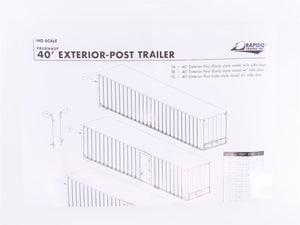 HO Scale Rapido #403028 PRRZ Pennsylvania 40' Exterior-Post Van Trailer #200578