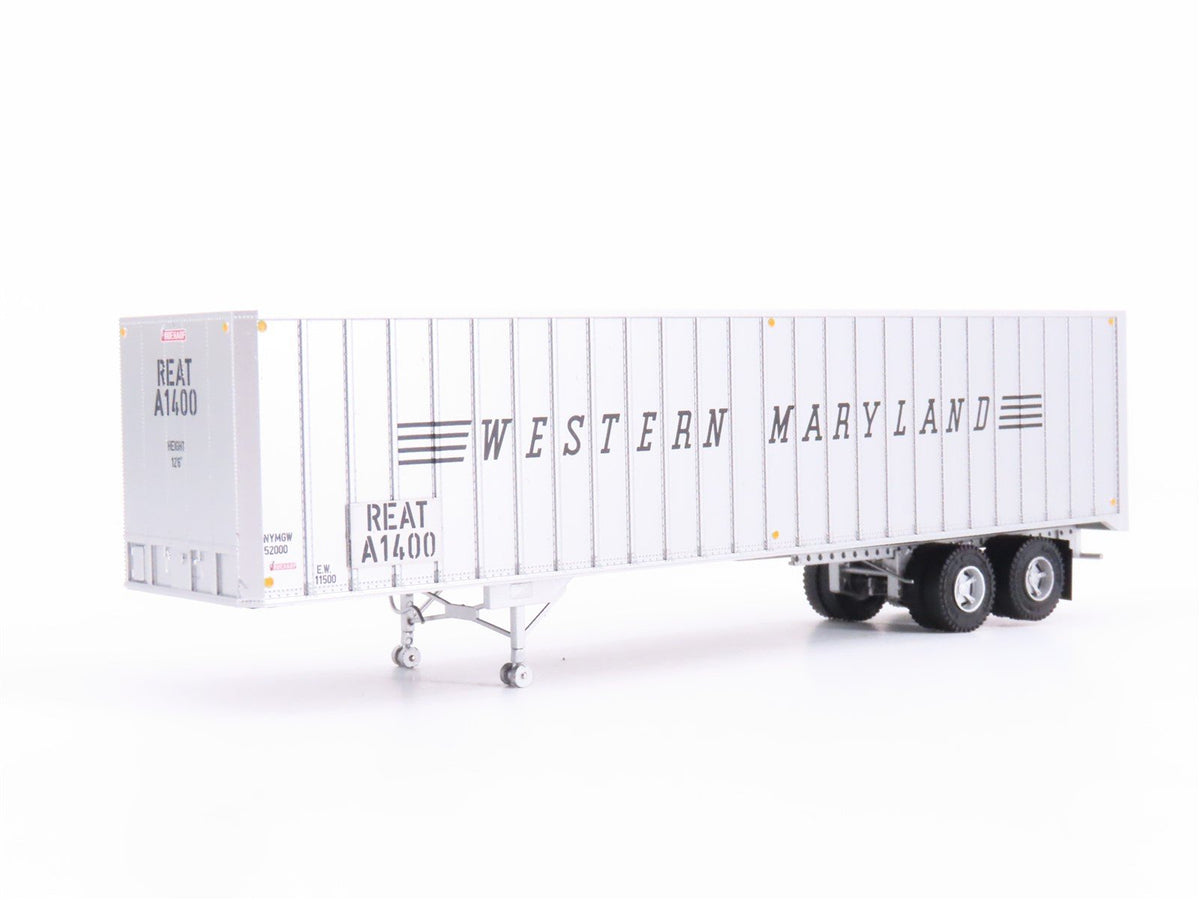 HO Rapido #403034 REAT WM Western Maryland 40&#39; Exterior-Post Van Trailer #A1400