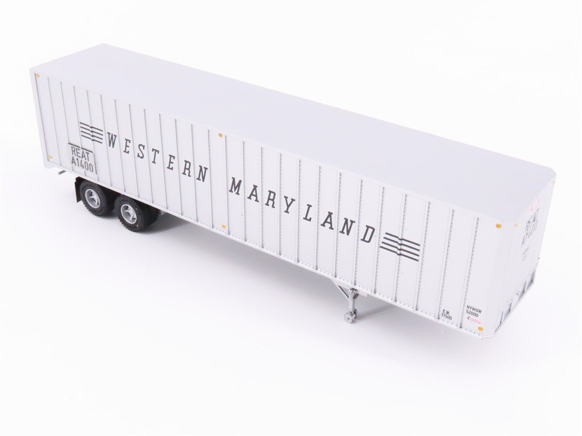 HO Rapido #403034 REAT WM Western Maryland 40&#39; Exterior-Post Van Trailer #A1400