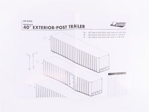 HO Scale Rapido 403031 Republic Carloading 40' Exterior-Post Van Trailer #S-4032
