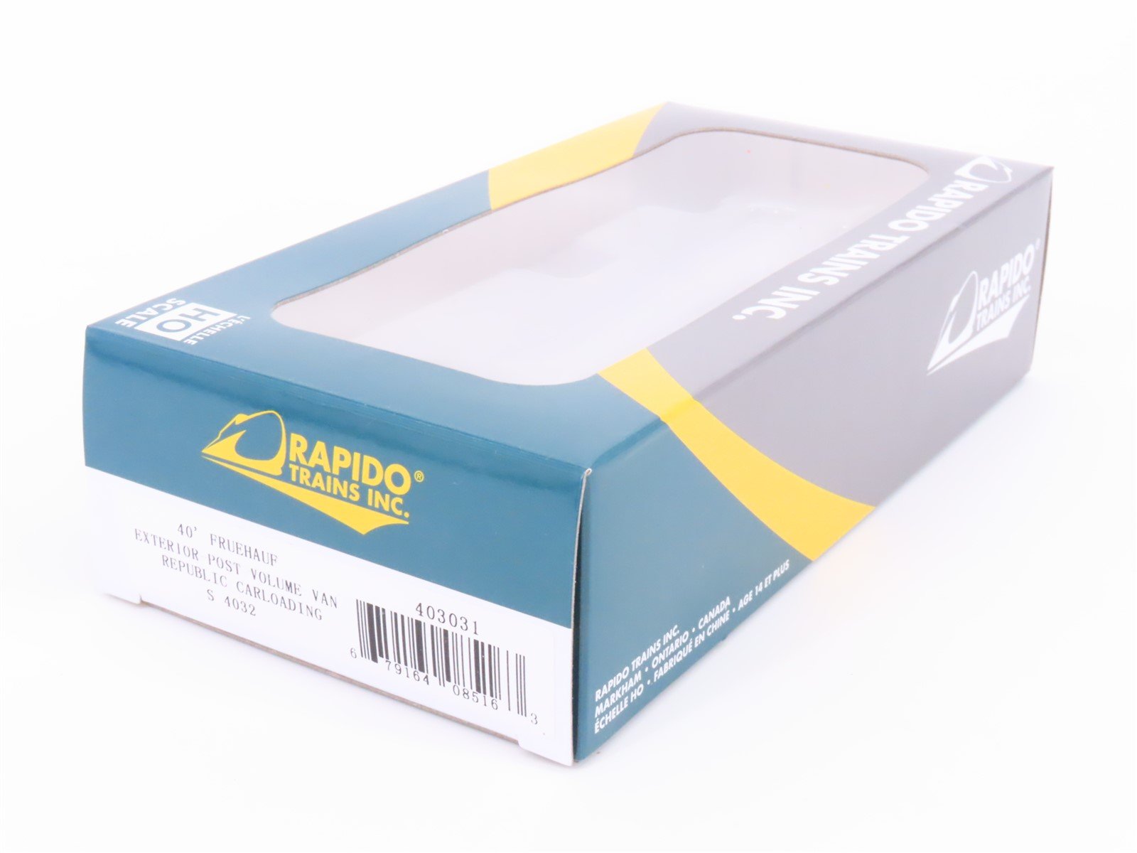 HO Scale Rapido 403031 Republic Carloading 40' Exterior-Post Van Trailer #S-4032