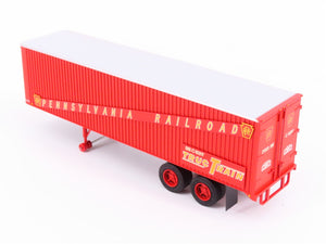 HO Scale Rapido #403014 PRR Pennsylvania 35' Integral-Post Van Trailer #C-537