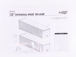 HO Scale Rapido #403014 PRR Pennsylvania 35' Integral-Post Van Trailer #C-537