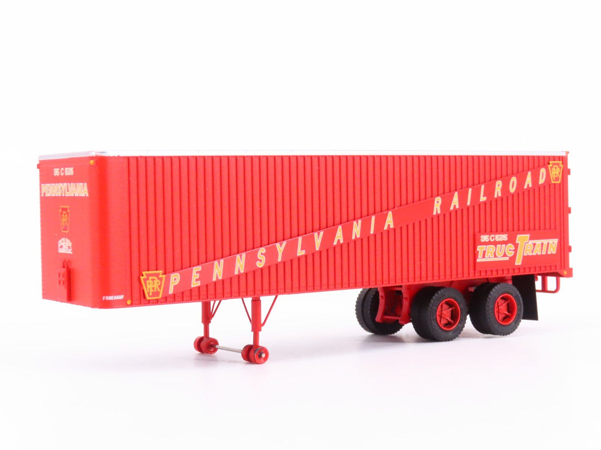 HO Scale Rapido #403013 PRR Pennsylvania 35&#39; Integral-Post Van Trailer #C-525