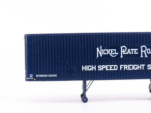 HO Rapido #403011 NKP Nickel Plate Road 35' Integral-Post Van Trailer #T-262