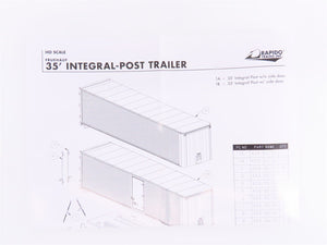 HO Rapido #403011 NKP Nickel Plate Road 35' Integral-Post Van Trailer #T-262