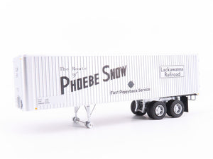 HO Scale Rapido #403006 DL&W Phoebe Snow 35' Integral-Post Van Trailer #559