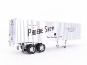 HO Scale Rapido #403006 DL&W Phoebe Snow 35' Integral-Post Van Trailer #559