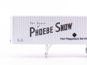 HO Scale Rapido #403004 DL&W Phoebe Snow 35' Integral-Post Van Trailer #542