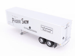 HO Scale Rapido #403004 DL&W Phoebe Snow 35' Integral-Post Van Trailer #542