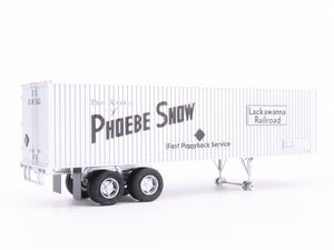 HO Scale Rapido #403004 DL&W Phoebe Snow 35' Integral-Post Van Trailer #542