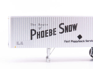 HO Scale Rapido #403005 DL&W Phoebe Snow 35' Integral-Post Van Trailer #550