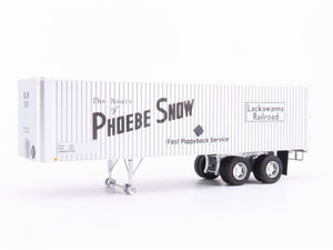 HO Scale Rapido #403005 DL&W Phoebe Snow 35' Integral-Post Van Trailer #550