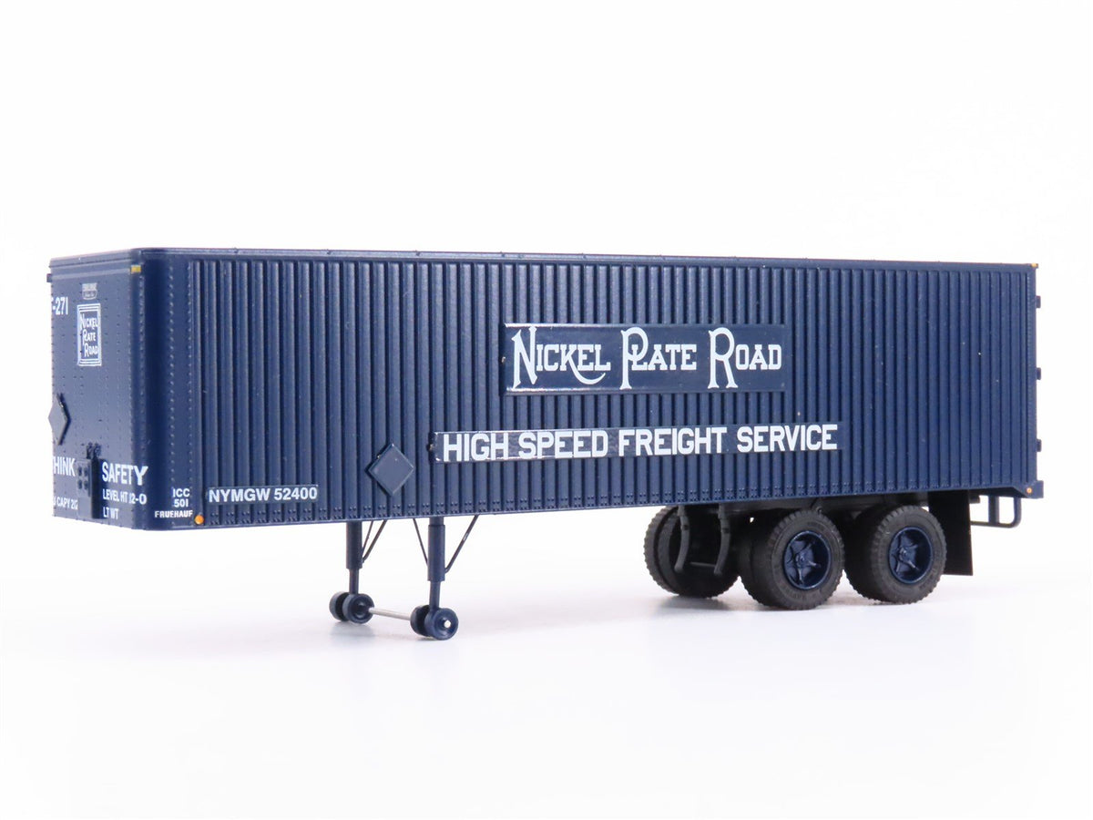 HO Rapido #403012 NKP Nickel Plate Road 35&#39; Integral-Post Van Trailer #T-271